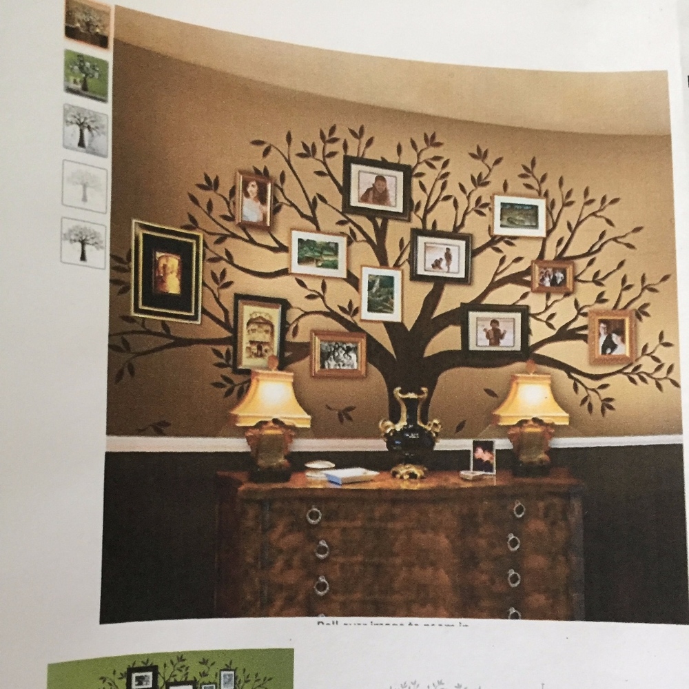 Simple Shapes Family Tree Wall Decal (NWT)